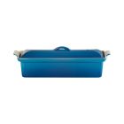 image shows Le Creuset Traditional Rectangular 2 Qt. Pate Terrine | Marseille  against a blank, white background Image