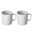 image shows LSA Collective 12.5oz Mugs (Set of 2) | White  against a blank, white background Image