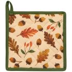 image shows Now Designs by Danica Spruce Potholder | Oak and Acorn against a blank, white background Image