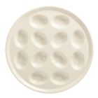 Fiesta&reg; 11.25" Round Egg Serving Platter | Linen against a clean white background Image