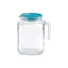 Bormioli Rocco 67.75 oz Frigoverre Jug with Teal Lid Image