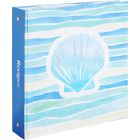 image shows C.R. Gibson Pocket Page Recipe Binder | Coastal against a blank, white background   Image