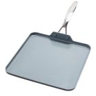 image shows GreenPan Valencia Pro 11" Square Griddle against a blank, white background Image