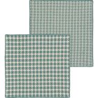 image shows Danica Heirloom Woven Dishcloths (Set of 2) | Lagoon  against a blank, white background Image