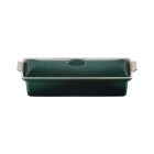 image shows Le Creuset Traditional Rectangular 2 Qt. Pate Terrine | Artichaut  against a blank, white background Image