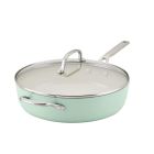 KitchenAid Hard Anodized Ceramic 5 Quart Covered Saute Pan (Pistachio)  Image