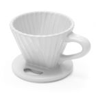 image shows Chantal Lotus 8oz Ceramic Filter | white against a blank, white background Image