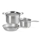 Le Creuset Essential Stainless Steel 5-Piece Cookware Set Image