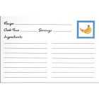 image shows C.R. Gibson 4" x 6" Recipe Cards | Bananas against a blank, white background   Image