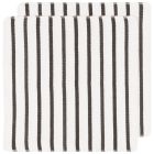 Now Designs Basketweave Dish Cloths - Black Stripe (Set of 2) 142213