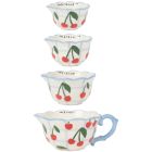 image shows Danica Jubilee Measuring Cups (Set of 4) | Very Cherry against a blank, white background Image