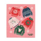 danica sweedish dish cloth in merry knitmas on white background Image