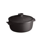 Emile Henry 2.6 Qt. Round Dutch Oven | Charcoal