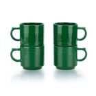Fiesta® 4-Piece 16oz Stackable Mug Set | Jade
