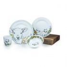 Everything Kitchens "Leaping Lambs" 16-Piece Dinnerware Set + Mugs