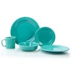 Fiesta® 20-Piece Classic Dinnerware Set with Java Mugs | Turquoise

