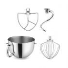 KitchenAid 7-Quart Stainless Steel Bowl + Stand Mixer Stainless Steel Accessory Pack | Fits 7-Quart KitchenAid Bowl-Lift Stand Mixers