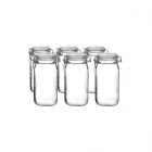 Bormioli Rocco 1.5L Swing Top Glass Fido Canning Jars | 6-pack