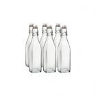 Bormioli Rocco 17oz Swing Top Glass Bottles | 6-pack