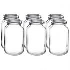 Bormioli Rocco 4L Swing Top Glass Fido Jars | 6-pack