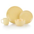 Everything Kitchens Modern Colorful Neutrals - Rippled 16-Piece Dinnerware Set - Glazed | Butter Yellow
 Image