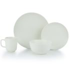 Everything Kitchens Modern Colorful Neutrals - Rippled 16-Piece Dinnerware Set - Matte | Ivory
 Image