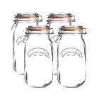 Kilner Round Clip Top Jars (Set of 4) | 51oz