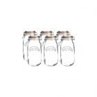 Kilner 2L Round Swing Top Glass Jars | 6-pack