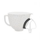 KitchenAid 5-Quart Confetti Sprinkle Ceramic Bowl + Flex Edge Beater | 4.5-Quart & 5-Quart KitchenAid Tilt-Head Stand Mixers
