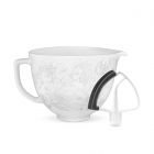 KitchenAid 5-Quart Whispering Floral Ceramic Bowl + Flex Edge Beater | 4.5-Quart & 5-Quart KitchenAid Tilt-Head Stand Mixers
