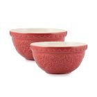Mason Cash In the Forest S30 (1.25 Qt) Embossed Hedgehog Mixing Bowls | Set of 2