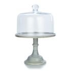 Mosser Glass 10" Cake Plate & Dome | Marble