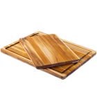 TeakHaus Edge Grain Essential Cutting Boards (Set of 2) | 18" x 14" & 14" x 10"