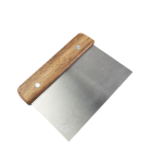 Stainless Steel Bench Scraper with Wooden Handle | Natural against a clean white background Image