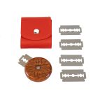 image shows Round Wooden Bread Lame Scoring Tool | Fleur against a blank, white background Image