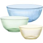 Pyrex Sculpted Tint 3-Piece Unlidded Bowl Set 