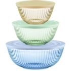 Pyrex Sculpted Tint 6-Piece Lidded Bowl Set