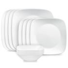 Corelle 12-Piece Dinnerware Set | Studio Square White