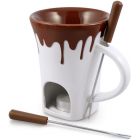 Swissmar Nostalgia Chocolate Fondue Mug Set for Two Persons