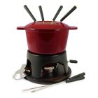 Swissmar Sierra 11-Piece Cast Iron Fondue Set (Cherry)