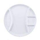 Swissmar Raclette/Fondue Plates (Set of 4) | White - Round