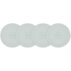 image shows Le Creuset Silicone Coasters (Set of 4) | Sea Salt  against a blank, white background Image