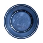 image shows TarHong Madison 8.5" Salad Plate | Blue against a blank, white background Image
