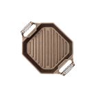 image shows FINEX 12" Cast Iron Double Handle Grill Pan against a blank, white background Image