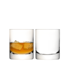 image shows LSA Bar 8oz Tumblers (Set of 2) | Clear  against a blank, white background Image