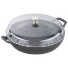 Staub 3.5 Qt. Braiser with Glass Lid | Black