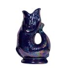 image shows Wade Ceramics Extra Large Gluggle Jug | Blue Lustre against a blank, white background Image