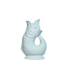 image shows Wade Ceramics Large Gluggle Jug (Eau De Nil) against a blank, white background Image