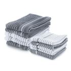 Everything Kitchens Modern Essentials Oversized Cotton Terry Kitchen Towels & Dish Cloths (Set of 10)