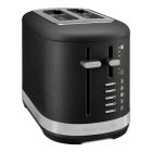 image shows KitchenAid 2 Slice Metal Toaster | Cast Iron Black against a blank, white background Image